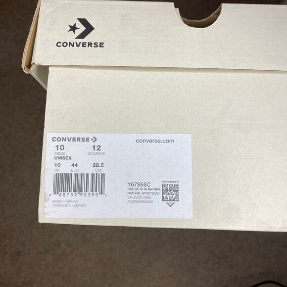 Converse Fear of God All-Star Chuck Natural Ivory Size 10 Men’s - Picture 5 of 5